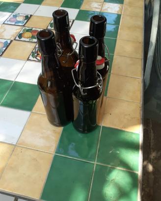 30 bottiglie di vetro per birra