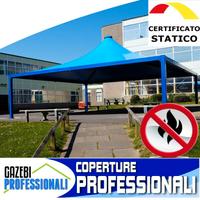 Copertura gazebo padiglione 10x10 certificato
