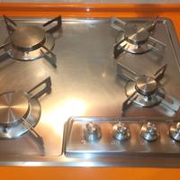 Piano cottura a gas ALPES INOX 4 fuochi