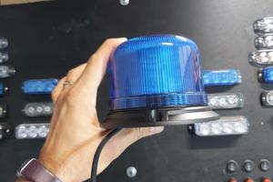 Ambulanza lampeggiante a Led doppia corona omolog