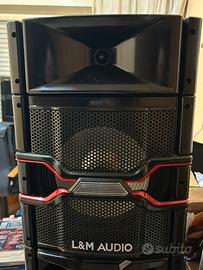 🔊 Coppia Casse L&M Audio MEQ‑8112 1Attiva+1Passiva