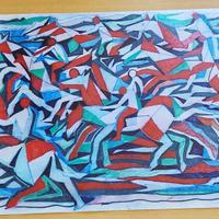 Vittorio Piscopo dipinto a tecnica mista