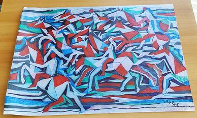 Vittorio Piscopo dipinto a tecnica mista