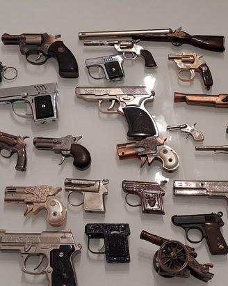 collezione accendini pistole e cannoni 