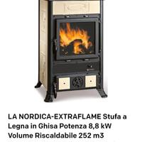 Stufa a legna LA NORDICA - EXTRAFLAME ROSSELLA R1