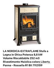 Stufa a legna LA NORDICA - EXTRAFLAME ROSSELLA R1