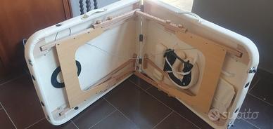 lettino massaggi lampada e sgabello