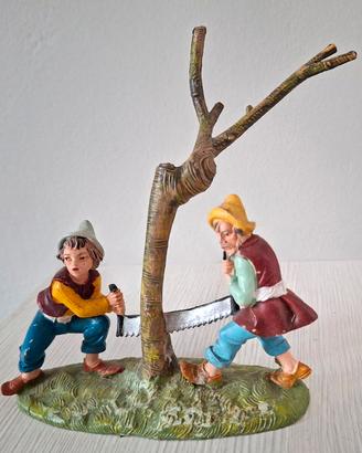 statuine presepe diorama Depose 