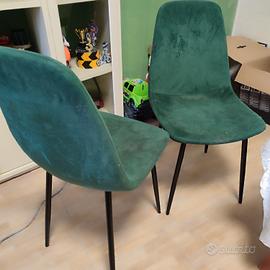 4 sedie in Alcantara 