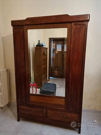 Camera da letto completa in legno massello