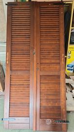 persiane in legno per portafinestra