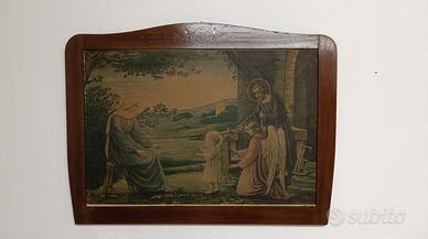 Grande Quadro Capezzale Sacra Famiglia Angelo
