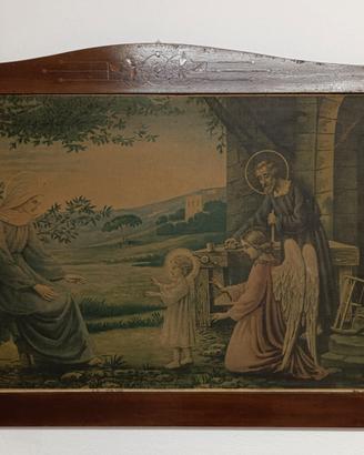 Grande Quadro Capezzale Sacra Famiglia Angelo