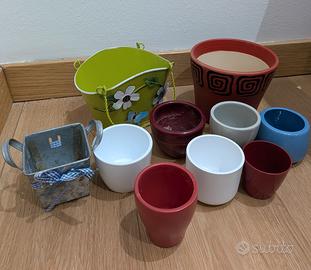 Mega Lotto 10 Vasi Decorativi per Piante