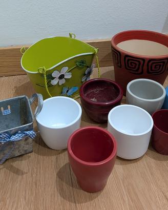 Mega Lotto 10 Vasi Decorativi per Piante