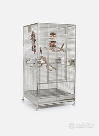 Voliera in acciaio inox gabbia per uccelli gabbia