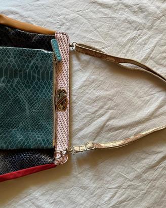 Barrito - Borsa in pelle con maniglie/tracolla