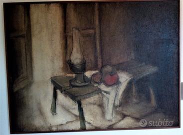 Dipinto ad olio anni 60 con cornice