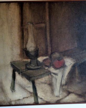 Dipinto ad olio anni 60 con cornice