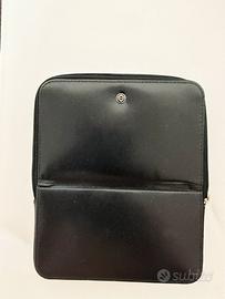 Astuccio portapenne visconti in pelle nera