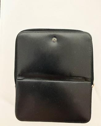 Astuccio portapenne visconti in pelle nera