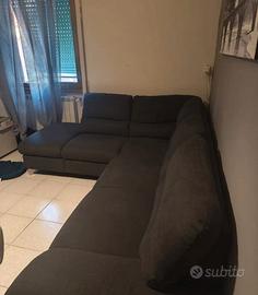 divano letto con puff contenitore