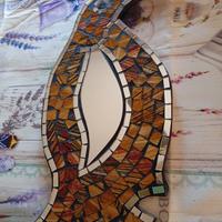 Piccolo specchio a mosaico decorato
