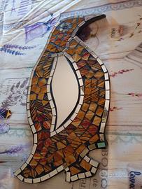 Piccolo specchio a mosaico decorato