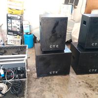 Impianto  audio luci per DJ