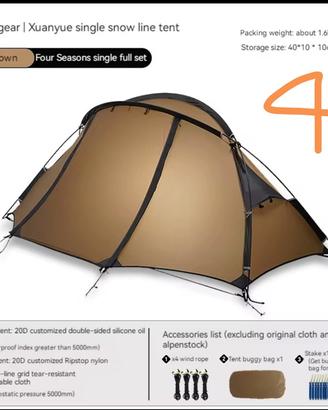 Tenda Asta gear crescent 1 Ultralight