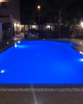 Giardino con piscina per feste