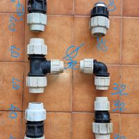Raccordi in pvc per impianti di irrigazione