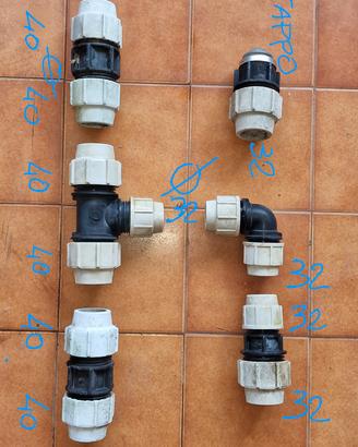 Raccordi in pvc per impianti di irrigazione