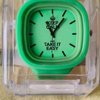 Orologio Keep Calm verde Floo