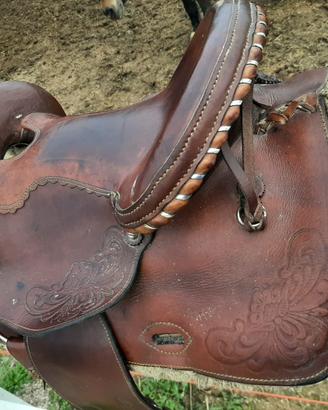 Titolo: Sella Western in cuoio 13 pollici