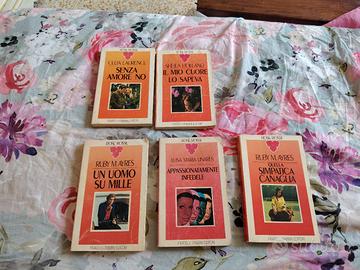 Lotto 5 libri vintage romance "rose rosse" 