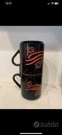 Coppia tazze vintage anni 90 della Pocket Coffee
