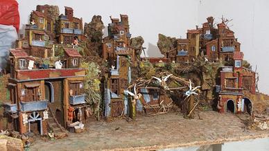 Presepe artigianale napoletano degli anni '90