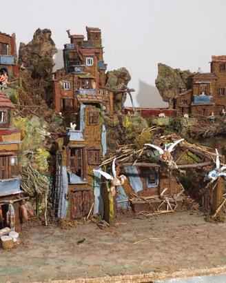 Presepe artigianale napoletano degli anni '90