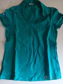 T-shirt verde Motivi manica corta