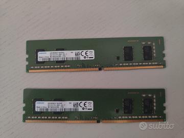 n. 2 RAM  DDR4 Samsung (4 GB ciascuna)