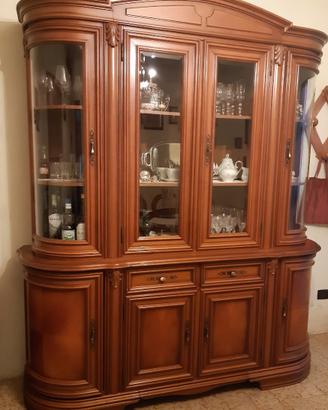 Mobili arredo sala da pranzo legno anni 80