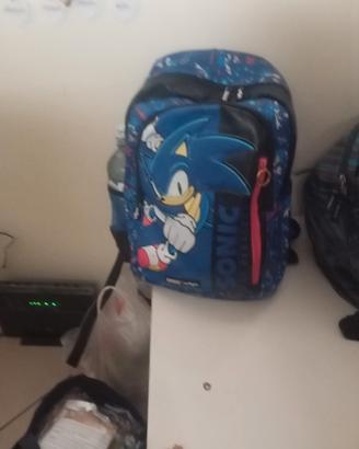 Zaino scuola Sonic