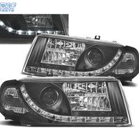 FARI SKODA OCTAVIA 01-04 LUCE DIURNA LED FONDO NER