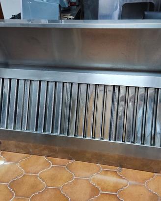 Cappa per cucina professionale in acciaio pesante