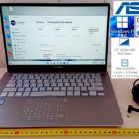 Asus Vivobook S14 i5-8265U SSD 256 GB - RAM 20 GB