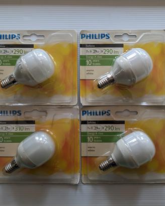 4 Lampadine Philips Softone 7W E14 290lm Warm