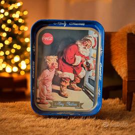 Vassoio collezione vintage Coca Cola Natale 