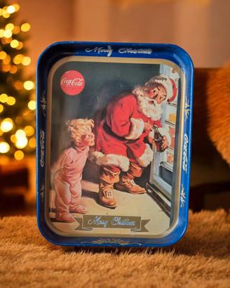 Vassoio collezione vintage Coca Cola Natale 