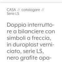 Doppio interruttore a bilanciere